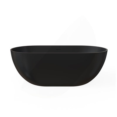 Baignoire de trempage à surface solide de 59 pouces - Baignoire profonde autoportante