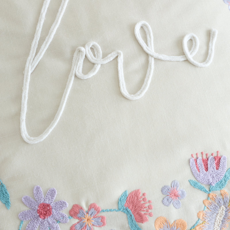 Love Embroidered Cushion