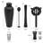 Houdini 5-Piece Bar Tool Set, Black