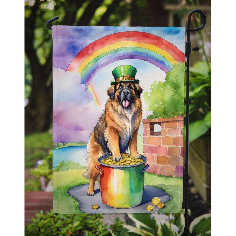 Drapeau de jardin double face en polyester H 15,5 po x l 11,25 po St Patrick's Day