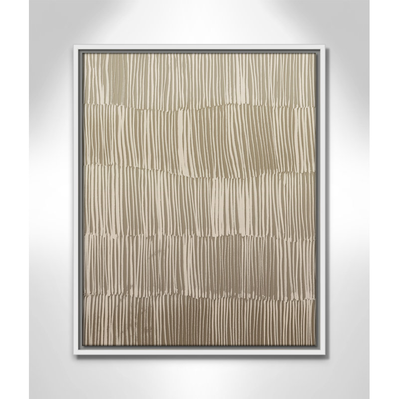 Linear Calm I Print par , H 21,5 po x l 17,5 po, Flotteur blanc