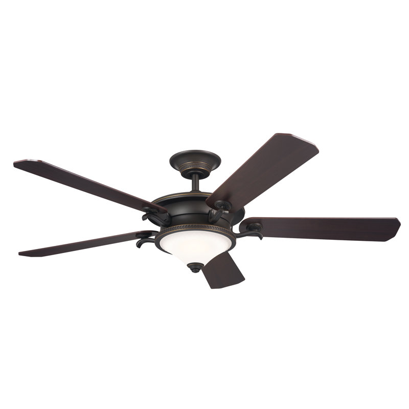 60'' Ceiling Fan with LED Lights, Olde Bronze/Gold