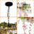 3-light Dimmable Pink Flower Plant Chandelier