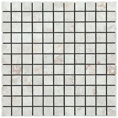 Ravina 11.81 in. x 11.81 in. Matte Porcelain Floor and Wall Grid Mosaic Tile (0.96 Sq. Ft. / Each)