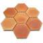 7 1/2" x 6 1/2" Hexagon Terra Cotta Wall & Floor Tile