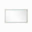 Miroir de salle de bain 60 po x 36 po à DEL avec cadre en aluminium, miroir de meuble-lavabo mural, anti-buée, mémoire, 3 couleurs, réglable en continu-263001096