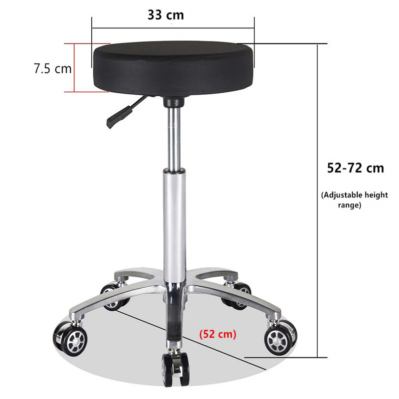 Northerly Adjustable Height Ergonomic Industrial Stool