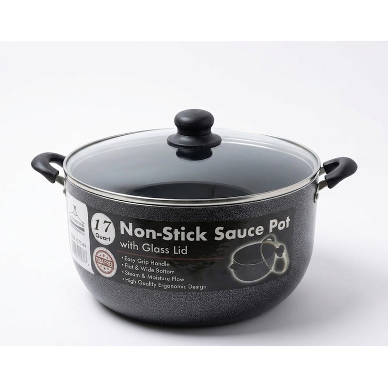 17 Qt Non Stick Aluminum Stock Pot, 17 Qt