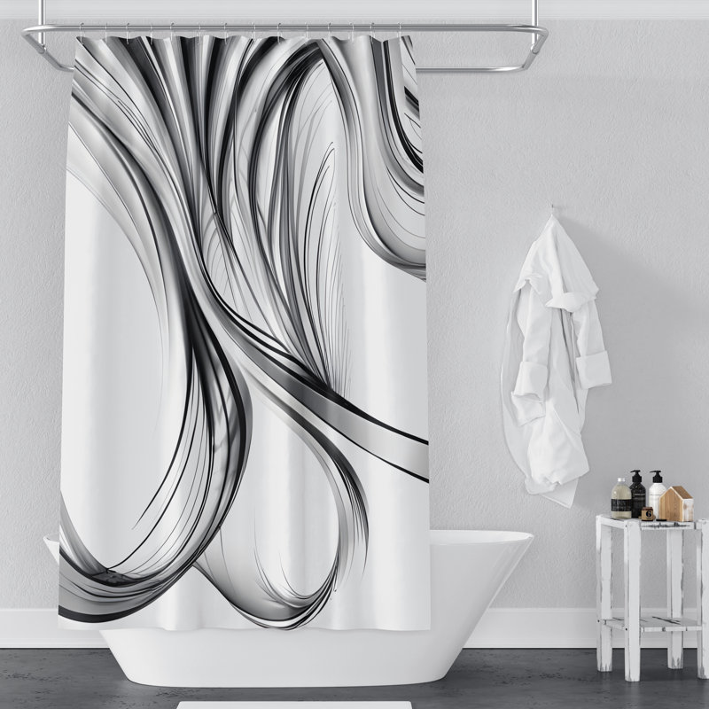 Rideau de douche Caernarfon, H 72 po x l 70 po