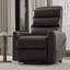 Fauteuil relevable en similicuir brun foncé Bentley-826081296
