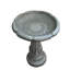 Bain d'oiseaux et mangeoire amovible de 59 cm (23,23 po), support en forme de colonne romaine, pour l'extérieur (jardin, terrasse, cour, pelouse).