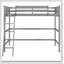 Solid Wood Loft Bed With Ladder-2030949028