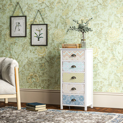 46 cm W Chest of 5 Drawers