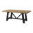 Black Trestle Table With Leaf