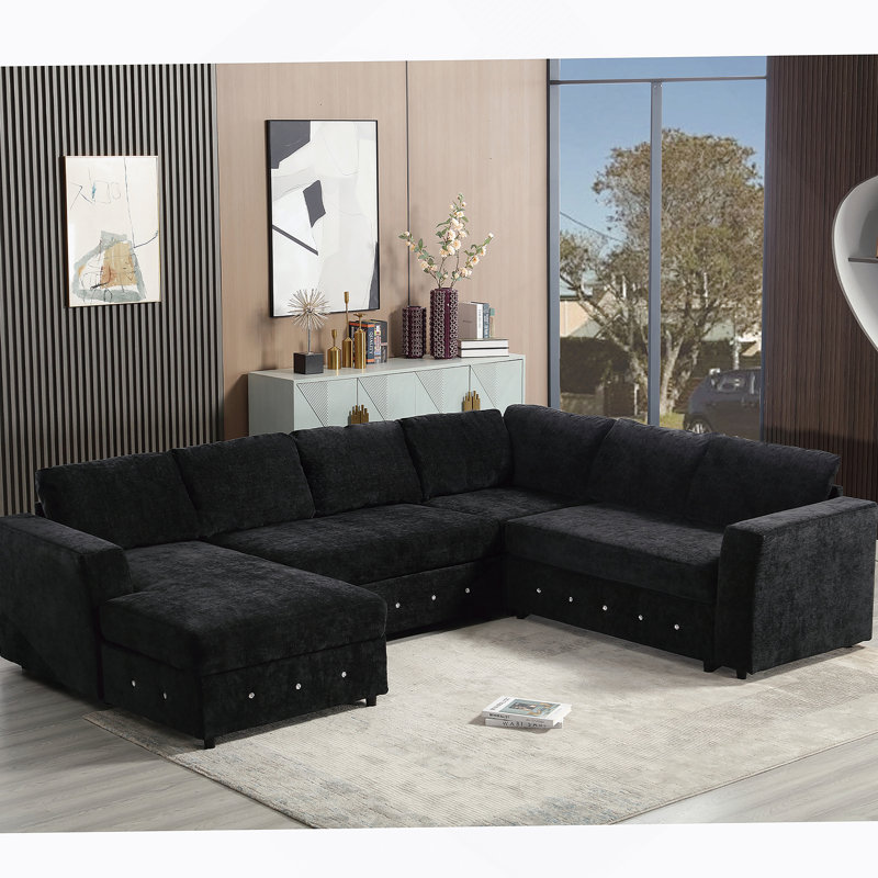 Canapé modulaire surdimensionné en U 110,75 po