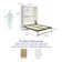 Makassar Murphy Bed with Gallery Shelf & Touch Sensor LED Lighting