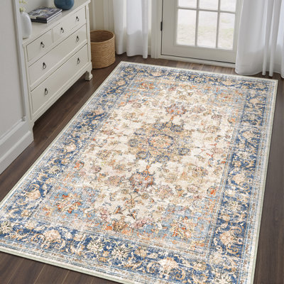 Stella Oriental Machine Woven Stella in Orange/Blue