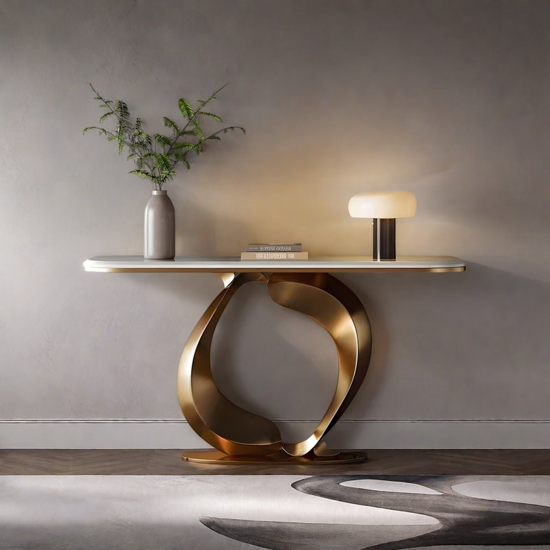 Console Modern Luxury Art, H 33,46 po x l 62,99 po x P 13,78 po