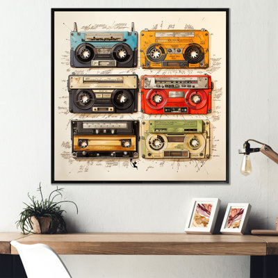 Dessin schématique d'une cassette sur toile