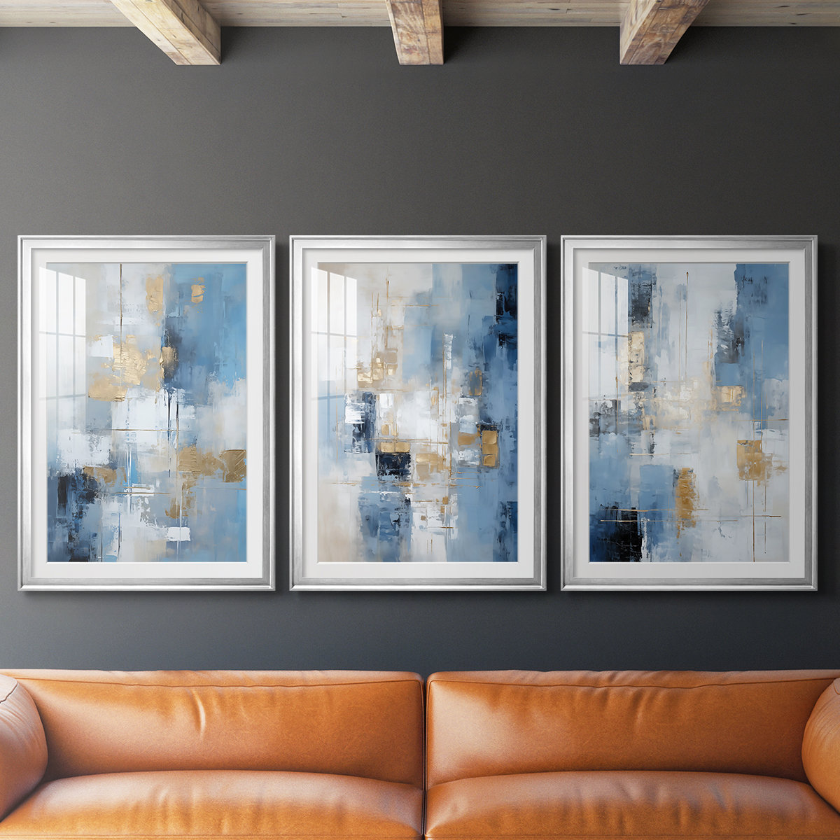 Hokku Designs ABSTRACT Series DXXXIV -Custom Framed Premium Print W ...