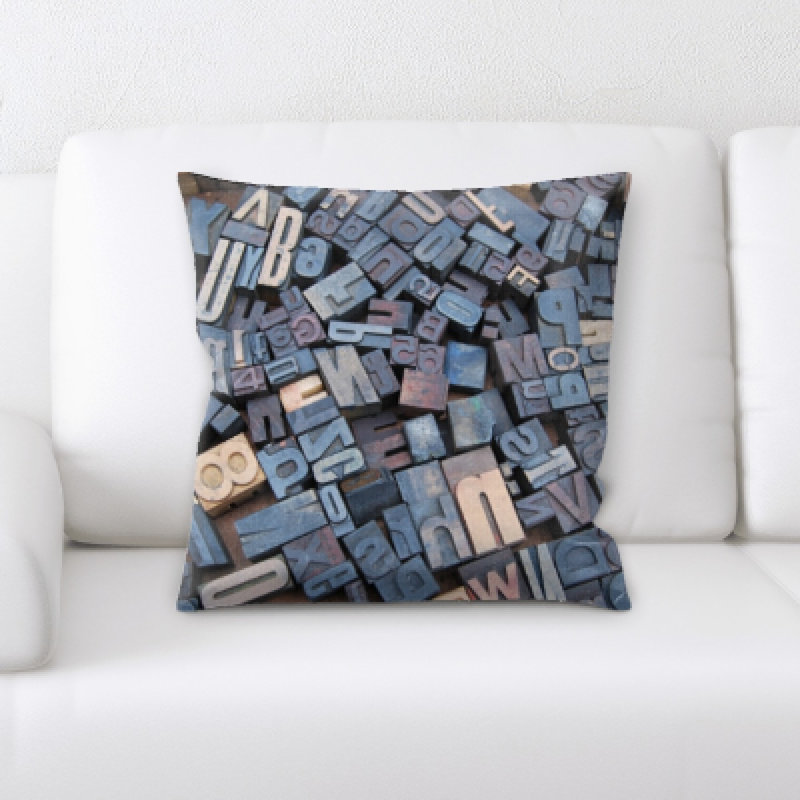 Geometric Microsuede Throw Pillow