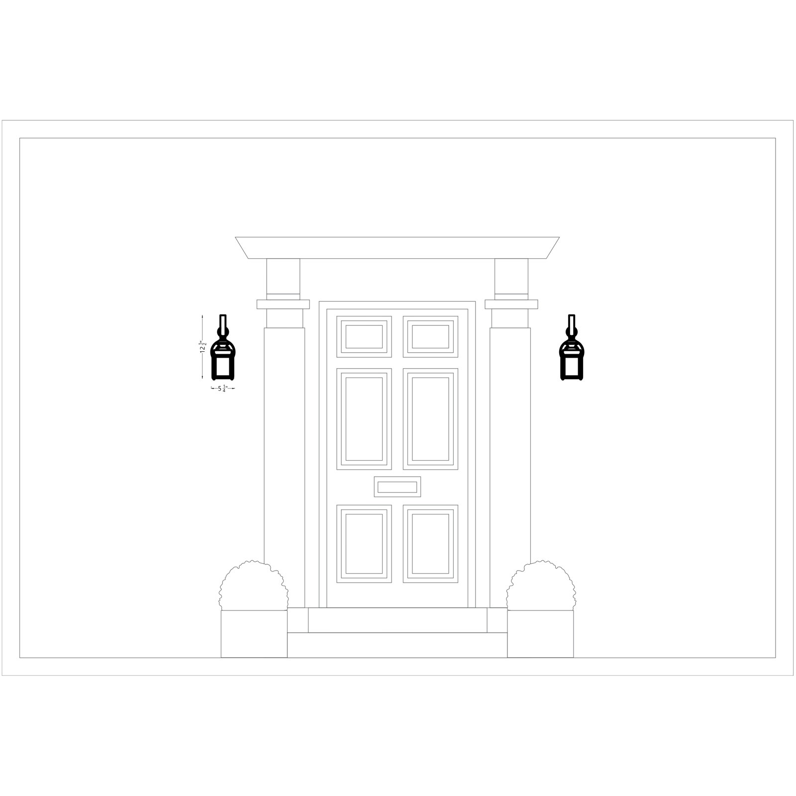 Tiernan Aluminum Wall Light, Black, 12.5"H x 5.25"W x 5.75"D