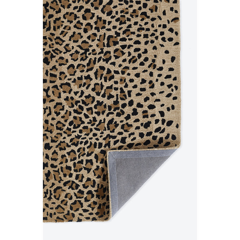 Katherine Wool Animal Print Area Rug, Rectangle 3'6" x 5'6"