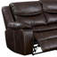 Canapé modulaire inclinable de 110,5 po en similicuir Kemar-2014758227