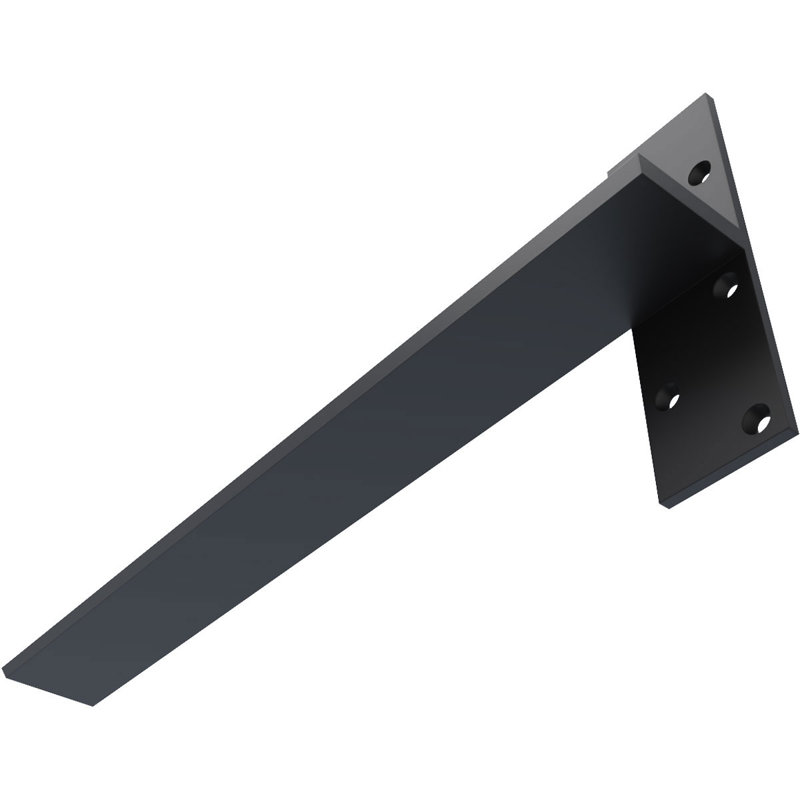 Fixation murale flottante en acier robuste, H 22 po x l 8 po x P 2,5 po