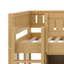 Lit mezzanine avec armoire de rangement, tableau noir-747175567
