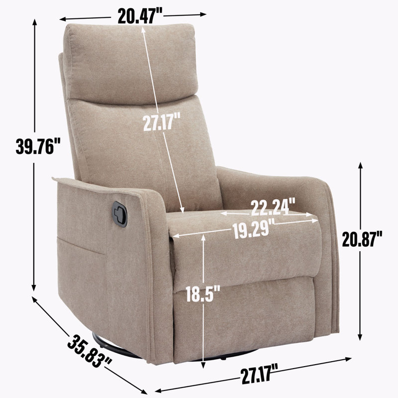 Recliner Chair, Khaki