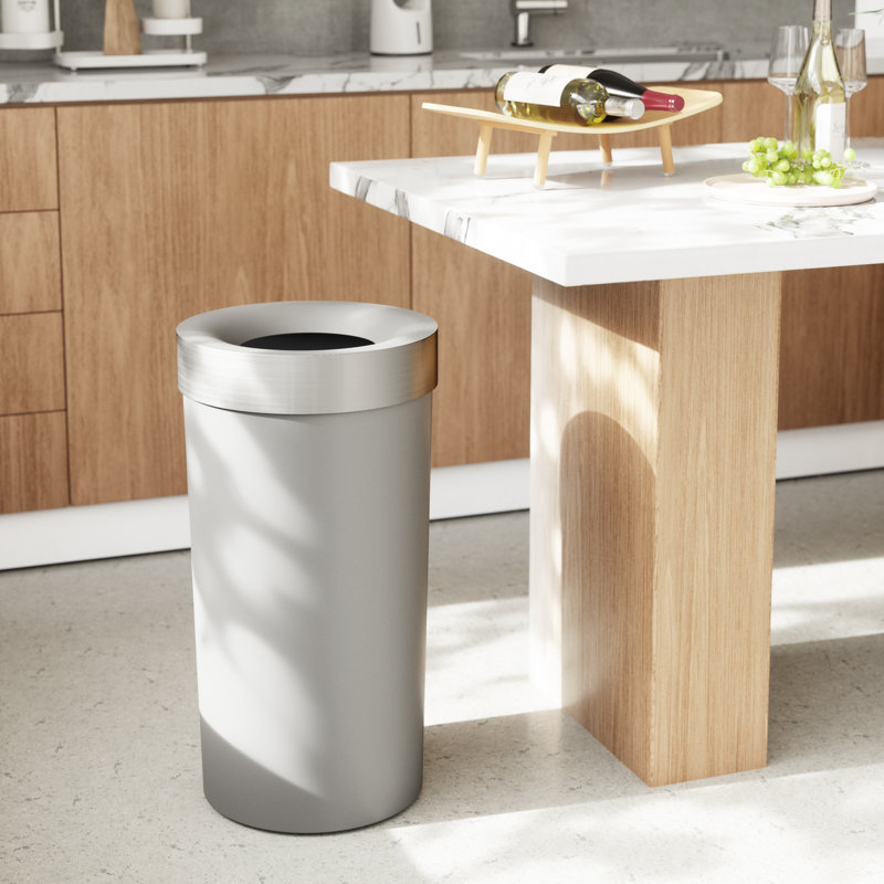 Poubelle 16,5 gallons Vento, gris