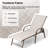 Poultney 60.6'' Aluminum Long Reclining Chaise Lounge Chairs Set-1478364270