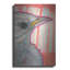  «Blue Bird And Red Trees» par Bebe Keith, art mural en métal, 12 po x 16 po-1348092947