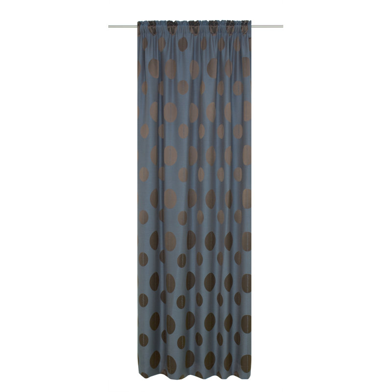 PeoPles Pencil Pleat Room Darkening Single Curtain, 135cm Width x 175cm Drop, Dark blue
