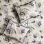 Literie Coastal pour lit simple - Collection de courtepointe en microfibre bleue avec coussins simple / simple TG