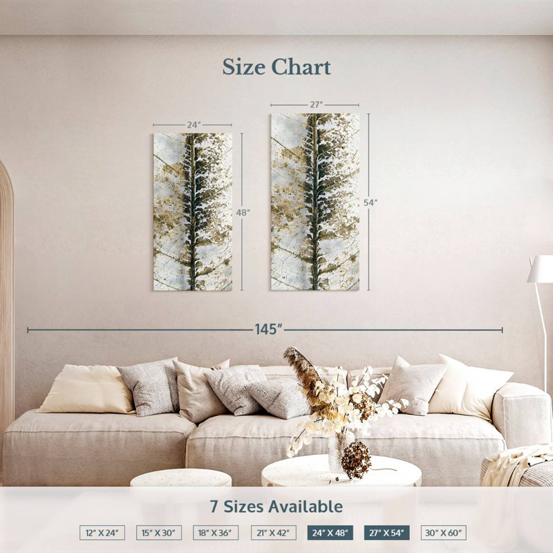 Leaf Structure, 54" H x 27" W