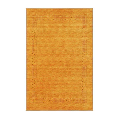 Tapis abstrait orange