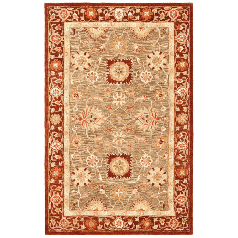 Tingley Hand Tufted Wool Oriental Rug, Rectangle 6' x 9'