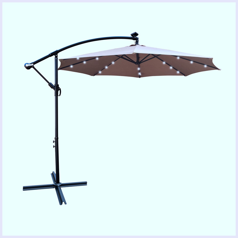 Parasol Celik 120 avec contrepoids inclus, Champignon