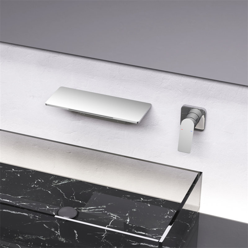 Robinet de lavabo pour salle de bain Waterfall, Chrome