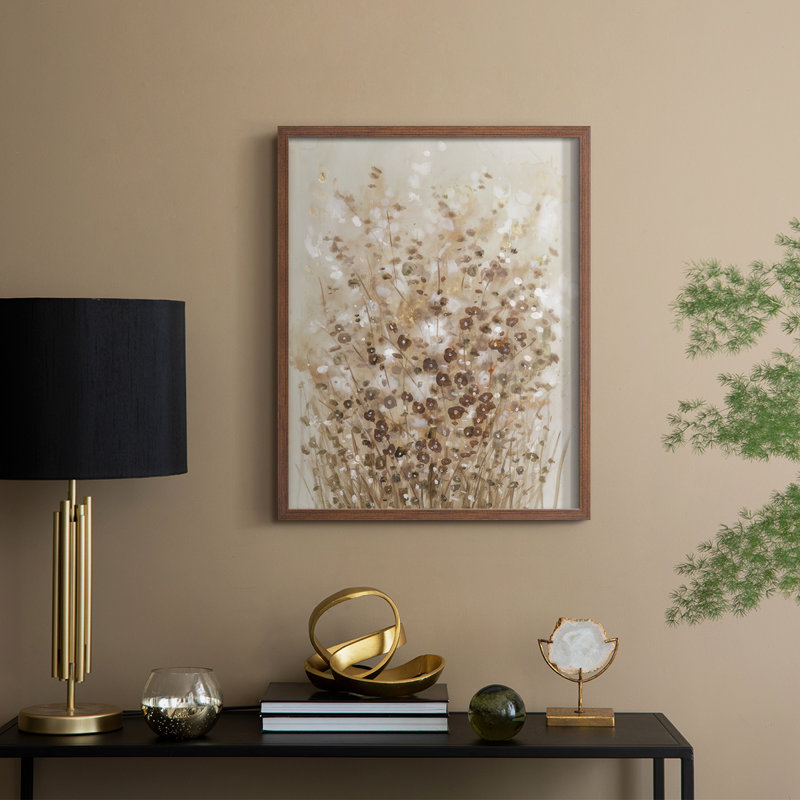 Flourishing II Framed Print - Solid Wood, Walnut, H 30 po x l 24 po