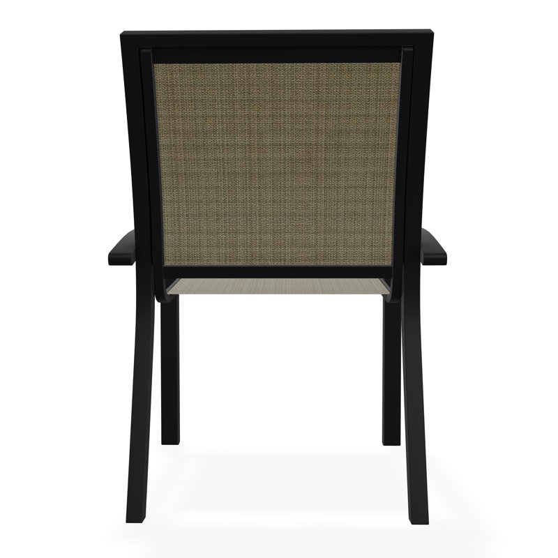Kendall Outdoor Dining Chair, Black, Elevation Stone