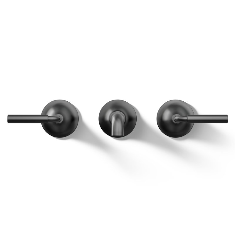 Tone Wall-Mount Bathroom Sink Faucet Trim, Matte Black