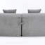 4 Grey Chenille Home - Entièrement en mousse, sans assemblage, sans danger pour la famille, design contemporain, décoration de salon