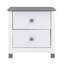 Table de chevet en bois avec deux tiroirs pour enfants, table de bout pour chambre à coucher-481795427