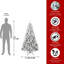 Arbre de Noël artificiel enneigé enneigé compact pour la maison et le bureau