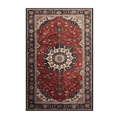 Machine Washable Persian Brown Area Rug