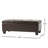 Upholstered PU Leather Storage Ottoman