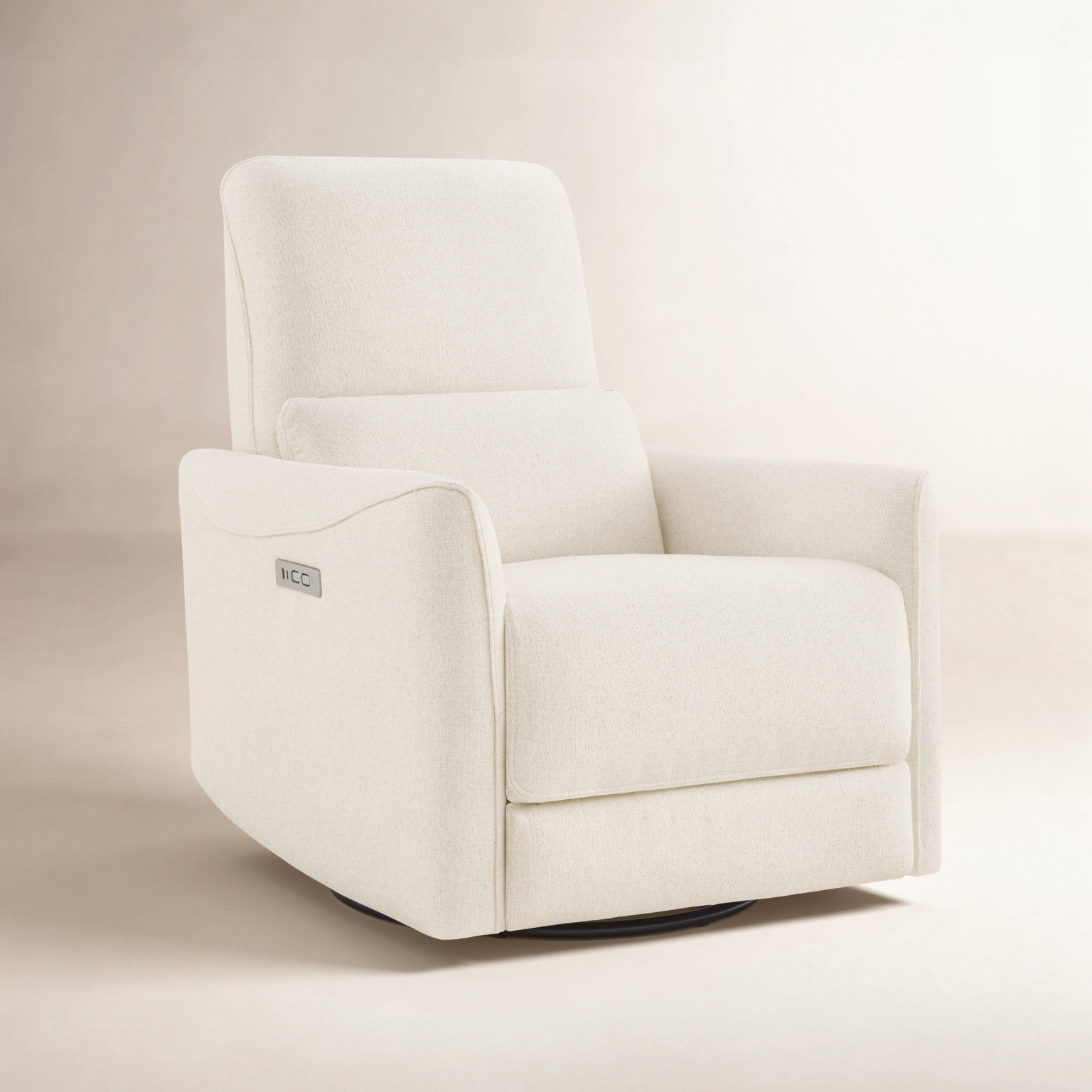 Becki Owens for Joss & Main Swivel Power Recliner, Lena Linen Performance Weave  